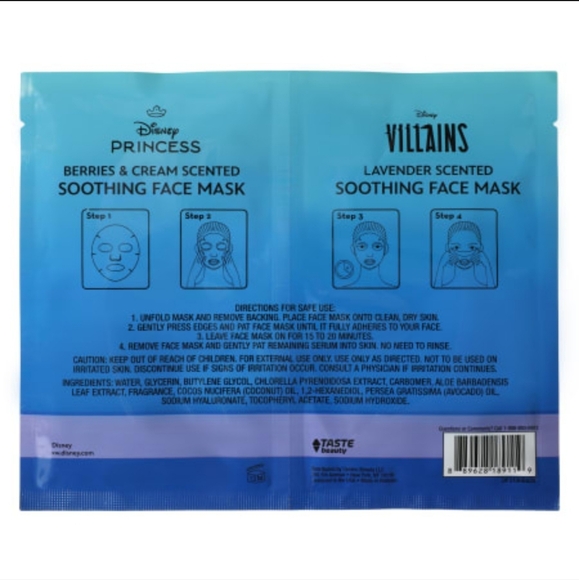 Disney Princess & Villains Face Mask Set - Picture 2 of 3